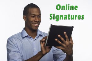 Online signature capability included